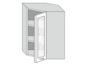 19.60.3у Шкаф настенный (h=913) угловой на 600мм со стекл. дверцей в Кыштыме - kyshtym.mebel74.com | фото