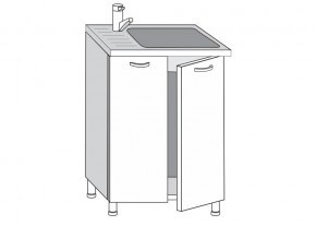 2.60.2м Шкаф-стол на 600мм под врезную мойку с 2-мя дверцами в Кыштыме - kyshtym.mebel74.com | фото