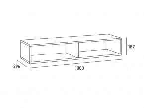 Антресоль MODUL 1000 в Кыштыме - kyshtym.mebel74.com | фото 2