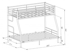 Двухъярусная кровать Гранада-3 140 Слоновая кость в Кыштыме - kyshtym.mebel74.com | фото 2