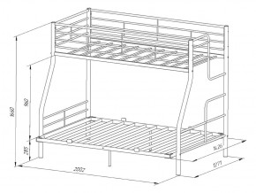 Двухъярусная кровать Гранада-3 140 Слоновая кость в Кыштыме - kyshtym.mebel74.com | фото 3