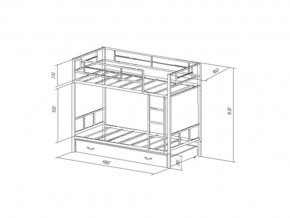 Двухъярусная кровать Севилья 2 Я слоновая кость в Кыштыме - kyshtym.mebel74.com | фото 2