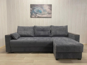 Диван Комфорт-3 ПБ+МДФ Тик-Так велюр Sensey steel grey в Кыштыме - kyshtym.mebel74.com | фото