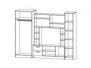 Гостиная Аврора Дуб самдал в Кыштыме - kyshtym.mebel74.com | фото 2