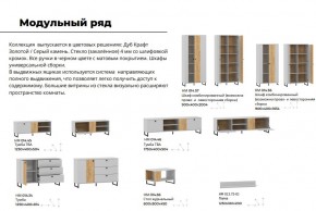 Гостиная Бруно Дуб Крафт Золотой, Серый Камень в Кыштыме - kyshtym.mebel74.com | фото 4