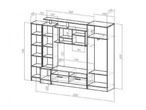 Гостиная Оскар венге/анкор светлый в Кыштыме - kyshtym.mebel74.com | фото 2