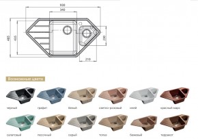 Каменная мойка GranFest Corner GF-C950E в Кыштыме - kyshtym.mebel74.com | фото 2