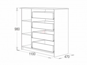 Комод 9 фант венге-млечный дуб в Кыштыме - kyshtym.mebel74.com | фото 2