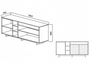 Комодино Moderno-1800 Ф5 в Кыштыме - kyshtym.mebel74.com | фото 4