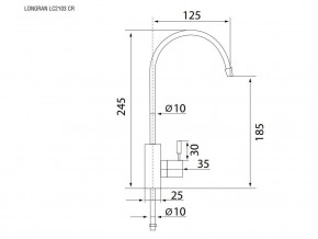 Кран для чистой воды LC2103 в Кыштыме - kyshtym.mebel74.com | фото 2