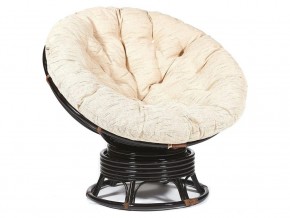 Кресло-качалка Papasan w 23/01 B с подушкой Antique brown, ткань Старт в Кыштыме - kyshtym.mebel74.com | фото