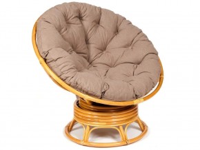 Кресло-качалка Papasan w 23/01 B с подушкой Honey, экошерсть Коричневый в Кыштыме - kyshtym.mebel74.com | фото