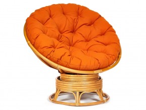 Кресло-качалка Papasan w 23/01 B с подушкой Honey, ткань Оранжевый в Кыштыме - kyshtym.mebel74.com | фото