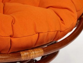 Кресло-качалка Papasan w 23/01 B с подушкой Pecan, ткань Оранжевый в Кыштыме - kyshtym.mebel74.com | фото 3