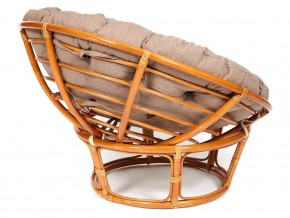 Кресло Papasan 23/01 W с подушкой Cognac, экошерсть Коричневый в Кыштыме - kyshtym.mebel74.com | фото 2