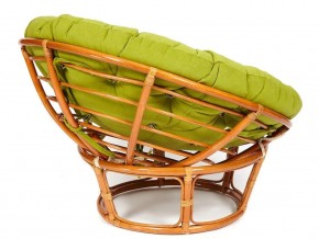 Кресло Papasan 23/01 W с подушкой Cognac, флок Олива в Кыштыме - kyshtym.mebel74.com | фото 2