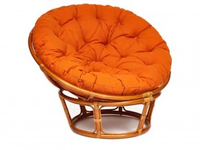 Кресло Papasan 23/01 W с подушкой Cognac, ткань Оранжевый в Кыштыме - kyshtym.mebel74.com | фото