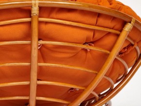 Кресло Papasan 23/01 W с подушкой Cognac, ткань Оранжевый в Кыштыме - kyshtym.mebel74.com | фото 2