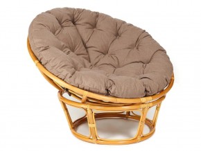 Кресло Papasan 23/01 W с подушкой Honey, экошерсть Коричневый в Кыштыме - kyshtym.mebel74.com | фото