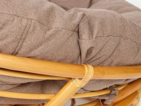 Кресло Papasan 23/01 W с подушкой Honey, экошерсть Коричневый в Кыштыме - kyshtym.mebel74.com | фото 3