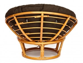 Кресло Papasan 23/01 W с подушкой Honey, ткань Коричневый в Кыштыме - kyshtym.mebel74.com | фото 3