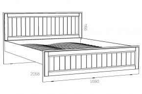 Кровать 1600 Оливия НМ 040.34 Х в Кыштыме - kyshtym.mebel74.com | фото 2