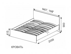 Кровать 1600х2000 ортопедическое основание СГ Камелия в Кыштыме - kyshtym.mebel74.com | фото 2