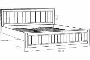 Кровать 1800 Оливия НМ 040.34-03 Х в Кыштыме - kyshtym.mebel74.com | фото 2