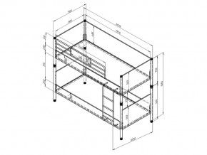 Кровать Дельта Лофт 20.02.02 Белый в Кыштыме - kyshtym.mebel74.com | фото 2