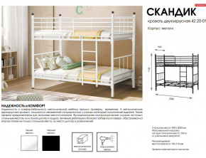 Кровать двухъярусная Скандик 42.20-01 в Кыштыме - kyshtym.mebel74.com | фото 2