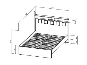 Кровать Коста-Рика 1400 в Кыштыме - kyshtym.mebel74.com | фото 2