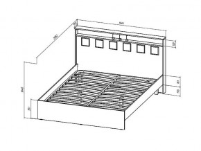 Кровать Коста-Рика 1600 в Кыштыме - kyshtym.mebel74.com | фото 2