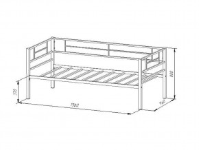 Кровать металлическая Лорка Белый в Кыштыме - kyshtym.mebel74.com | фото 2