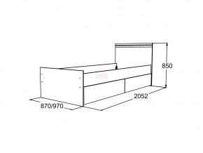 Кровать односпальная Ольга 13 800 в Кыштыме - kyshtym.mebel74.com | фото 3