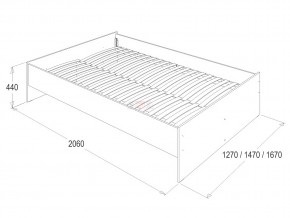 Кровать Ольга 14 1400 в Кыштыме - kyshtym.mebel74.com | фото 2