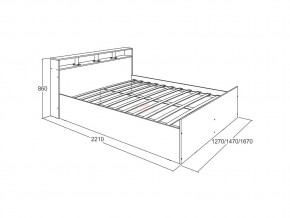 Кровать Ольга 17 1400 в Кыштыме - kyshtym.mebel74.com | фото 2