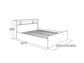 Кровать Ольга 19 1200 в Кыштыме - kyshtym.mebel74.com | фото 2