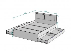 Кровать Ольга L35 ширина 1400 в Кыштыме - kyshtym.mebel74.com | фото 3