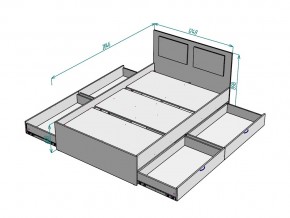 Кровать Ольга L37 ширина 1200 в Кыштыме - kyshtym.mebel74.com | фото 3