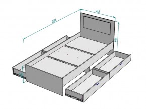 Кровать Ольга L38 ширина 900 в Кыштыме - kyshtym.mebel74.com | фото 3