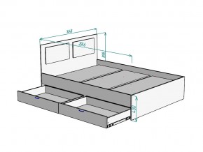 Кровать Ольга L42 ширина 1400 в Кыштыме - kyshtym.mebel74.com | фото 3