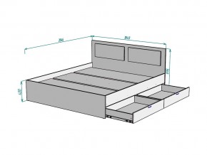 Кровать Ольга L43 ширина 1800 в Кыштыме - kyshtym.mebel74.com | фото 3