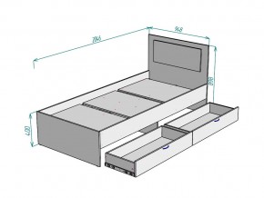 Кровать Ольга L47 ширина 900 в Кыштыме - kyshtym.mebel74.com | фото 3