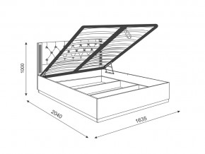 Кровать с подъемным механизмом М25 Тиффани в Кыштыме - kyshtym.mebel74.com | фото 3