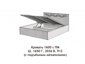 Кровать с подъёмный механизмом Диана 1600 в Кыштыме - kyshtym.mebel74.com | фото 3