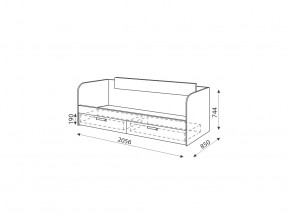 Кровать с ящиками Дуглас Модуль №13 в Кыштыме - kyshtym.mebel74.com | фото 2