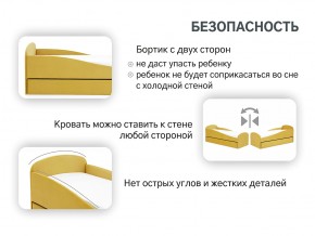 Кровать с ящиком Letmo горчичный (велюр) в Кыштыме - kyshtym.mebel74.com | фото 4