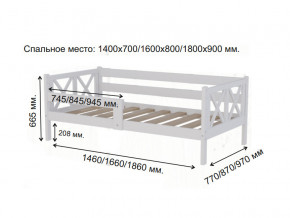 Кровать софа Аист-3 Классика белый 1400х700 мм в Кыштыме - kyshtym.mebel74.com | фото 2