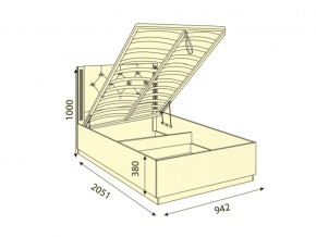 Кровать Тиффани М38 900 с ПМ в Кыштыме - kyshtym.mebel74.com | фото 2