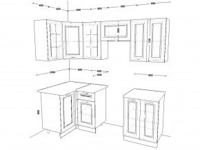 Кухонный гарнитур 10 Белый Вегас 1000х2200 мм в Кыштыме - kyshtym.mebel74.com | фото 2